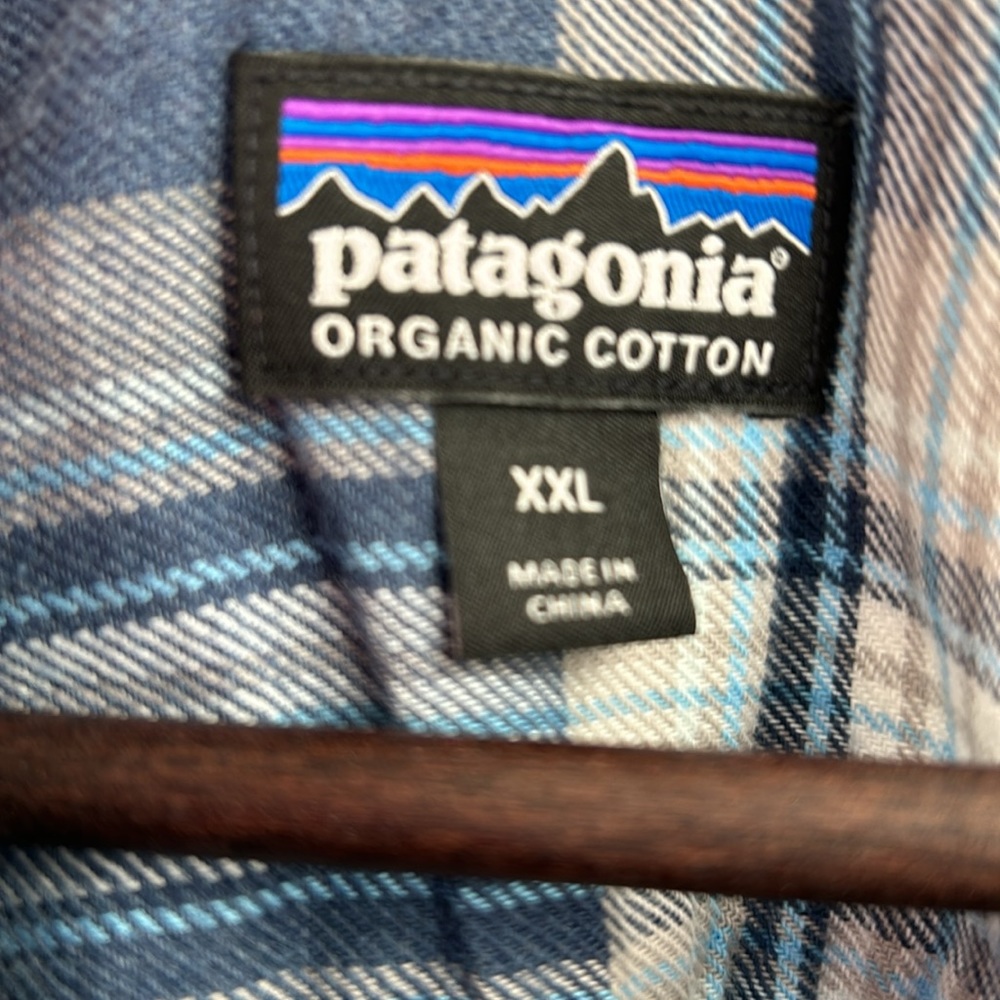 Patagonia Organic Cotton Men’s Flannel, size XXL, EUC - Picture 3 of 5